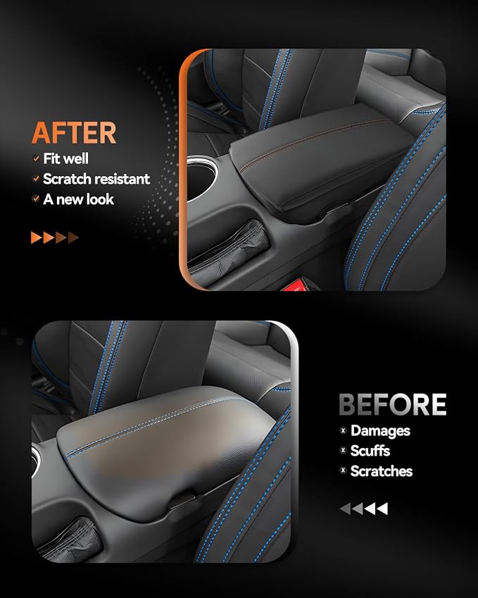 CDEFG for Ford Mustang 2024-2025 Center Console Cover Armrest Box Cover for - Image 3