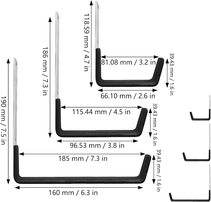 AccEncyc Heavy Duty Garage Storage Hooks - Image 2