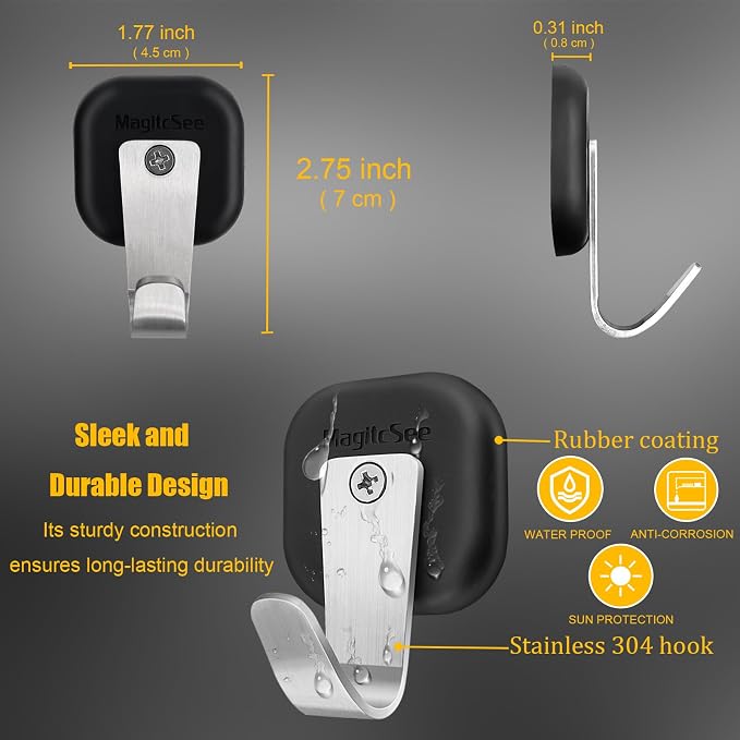 Upgraded Heavy Duty Magnetic Hook, Powerful Magnet Versalite Indoor and Outdoor - Image 4