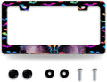 Bat License Plate Frame Funny Gothic License Plate Frames Stainless Steel by BRAGHRTED