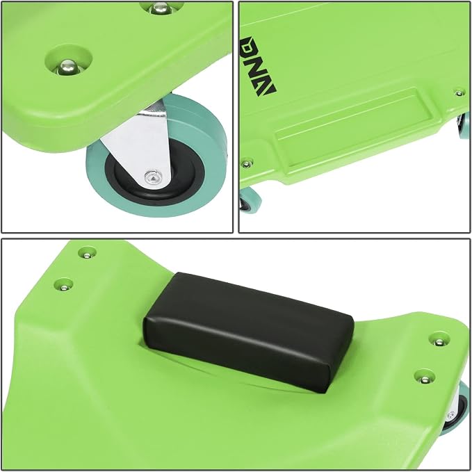 DNA MOTORING 40Inch Low Profile Plastic Rolling Garage Shop Creeper - Image 3