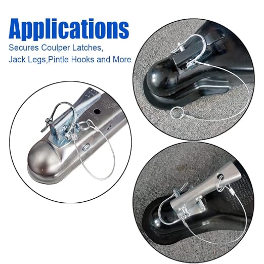 5Pcs Trailer Coupler Pin 5/16x 1-3/4（WxL） Prevents Loss Trailer Hitch Locking - Image 2