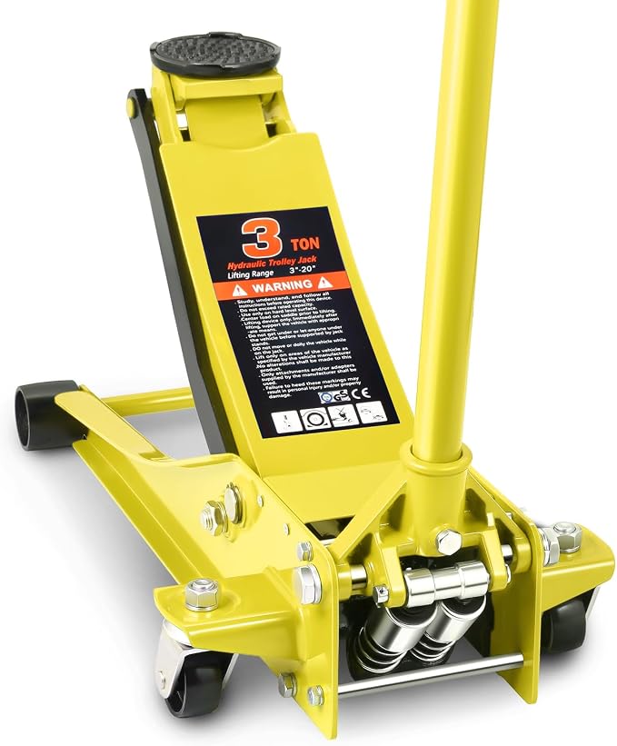 DNA MOTORING Low Profile Hydraulic Trolley Service/Floor Jack, 3 Ton Capacity by DNAMOTORING-Tools