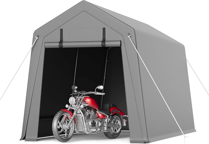 7 x 12 ft Carport Storage Shed, Portable Garage by GarveeLife