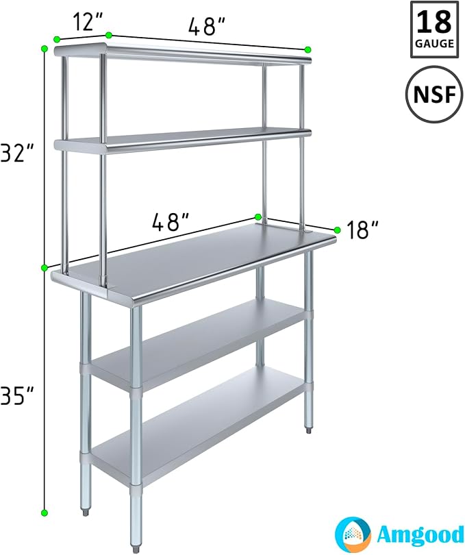 Amgood Stainless Steel Work Table - Image 3