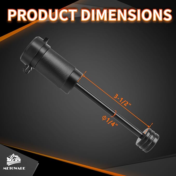 METOWARE Trailer Tongue Coupler Lock 1/4" Dia, 3-1/2" Span, Trailer Hitch Lock - Image 2