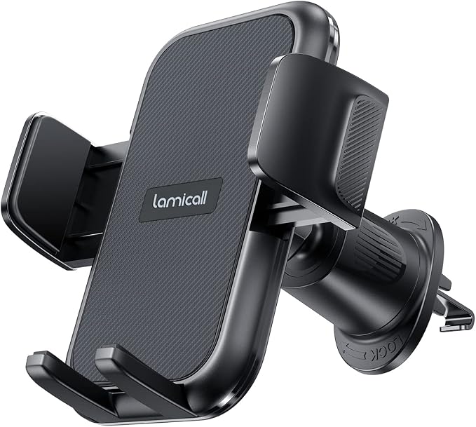 Lamicall 2025 Wider Clamp & Metal Hook Car Phone Holder Vent Phone Holders - Image 7