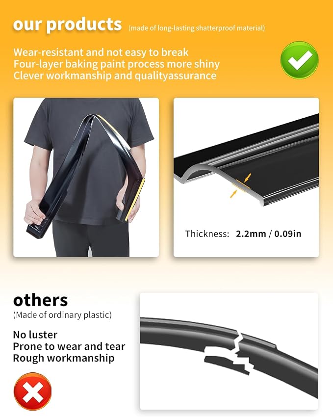 in-Channel Window Rain Guards Fit - Image 4