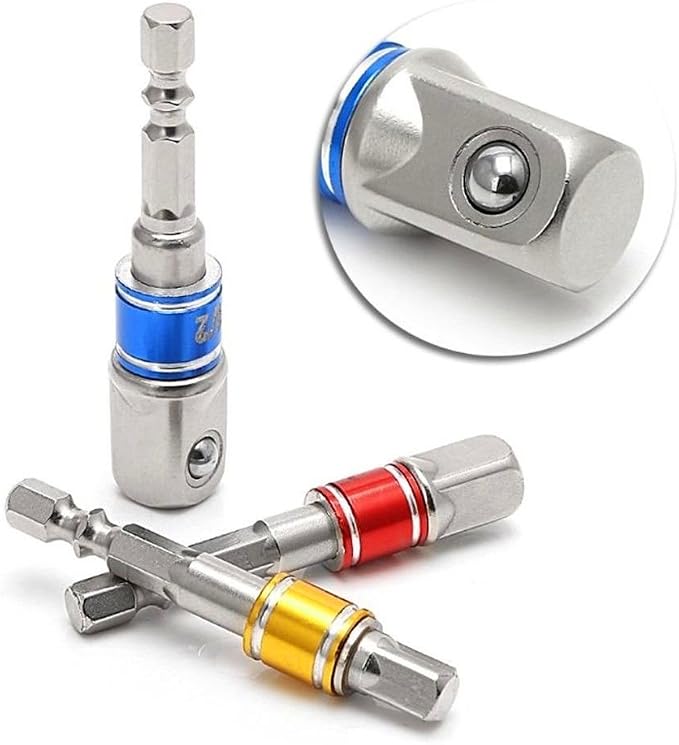 Impact Grade Socket Adapter/Extension Set Turns Power Drill Into High Speed Nut - Image 8