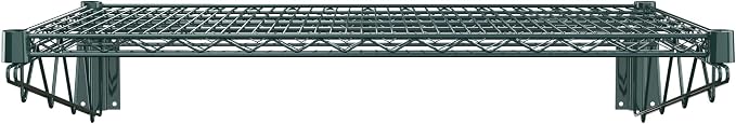 24" x 36" Green Epoxy Wire Wall Mount Shelf - Image 4
