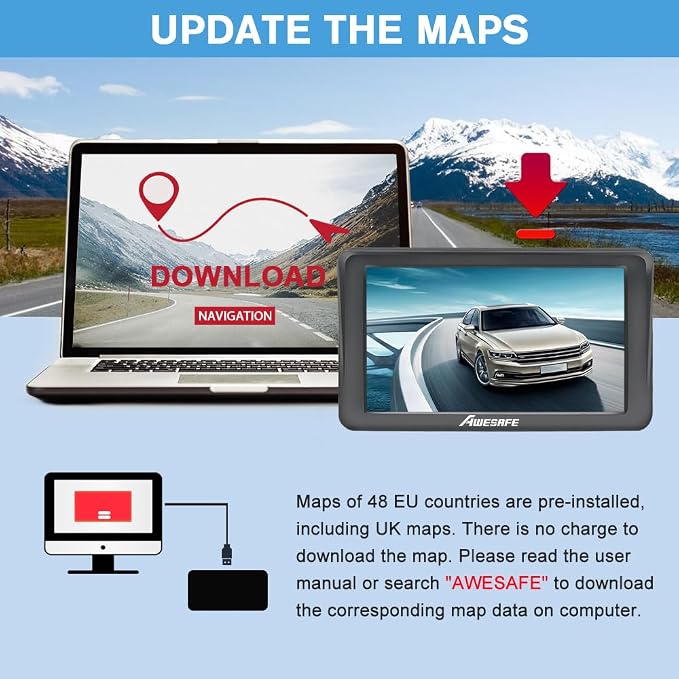 GPS Navigator for Car Truck 7 inch Touch Screen, 2025 North America Maps Free - Image 5