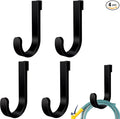 4 Pack Black J Shed Storage Hooks Storage Hooks Compatible by Qiyaz