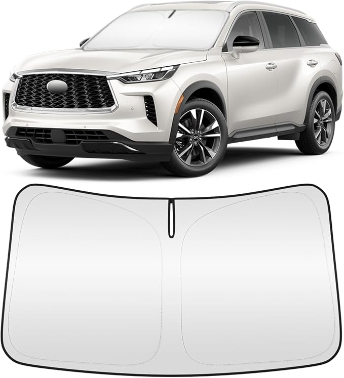 Windshield Sun Shade for Infiniti QX60 2022-2025 4-Layer Front Window Shade by ZSLTCL