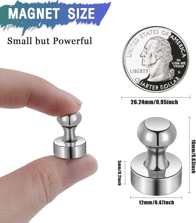 100 Pack Neodymium Fridge Magnets, Small Strong Magnets - Image 2