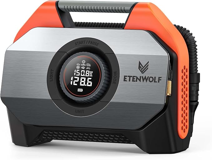 ETENWOLF VORTEX S6 Tire Inflator Portable Air Compressor by ETENWOLF