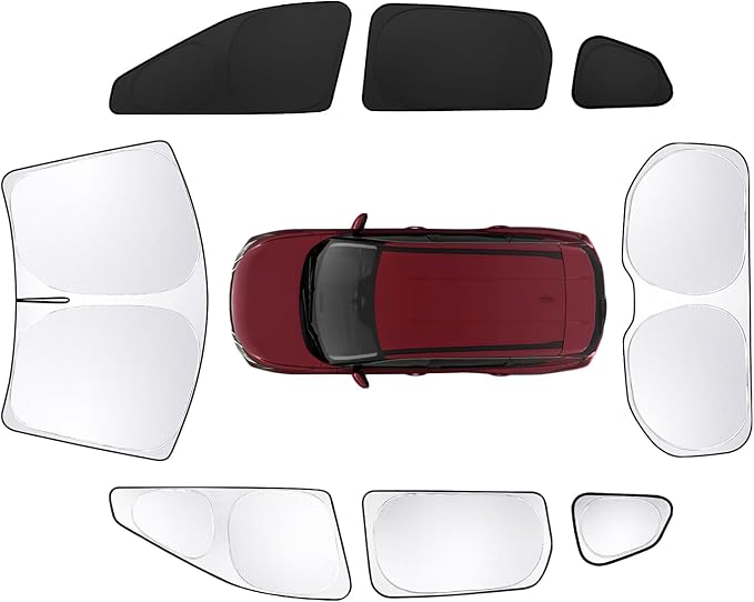 8pcs Car Window Shades for Nissan Rogue 2021-Present T Accessories, Windshield by Unknown