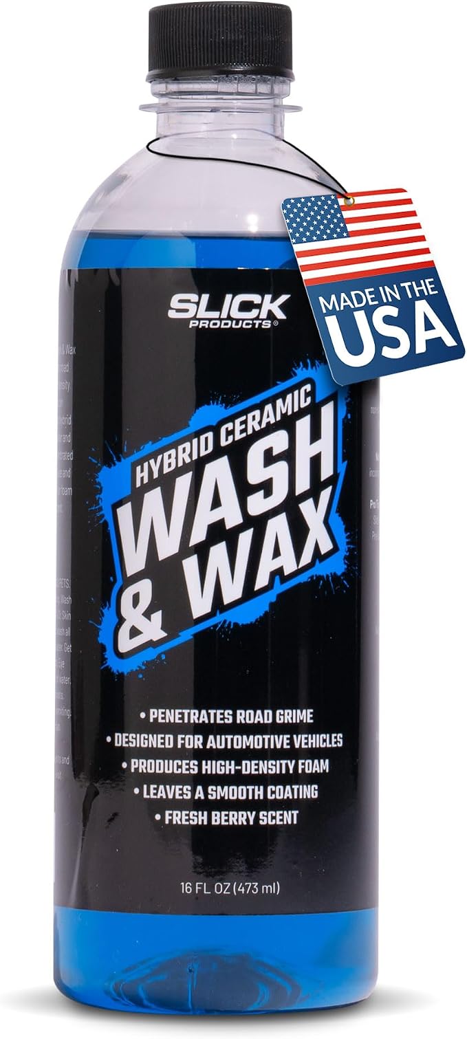 Slick Products Wash & Wax Extra Thick Foaming Cleaning Solution Motorcycle by SlickProducts