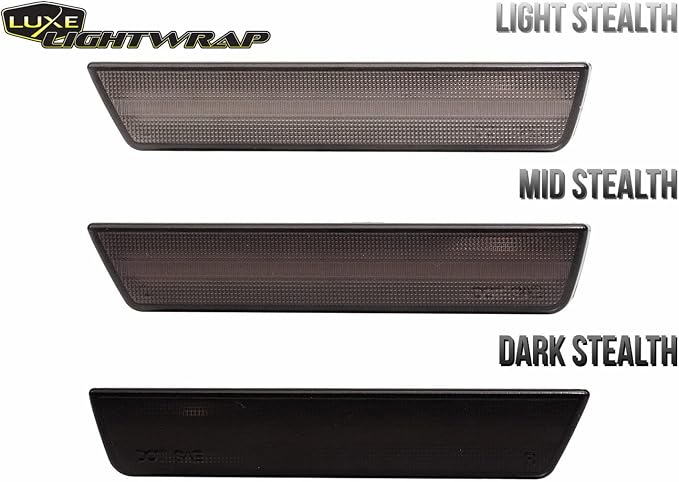 Luxe LightWrap Dark Smoke Stealth Universal Headlight Tail Light Tint Kit - Image 7