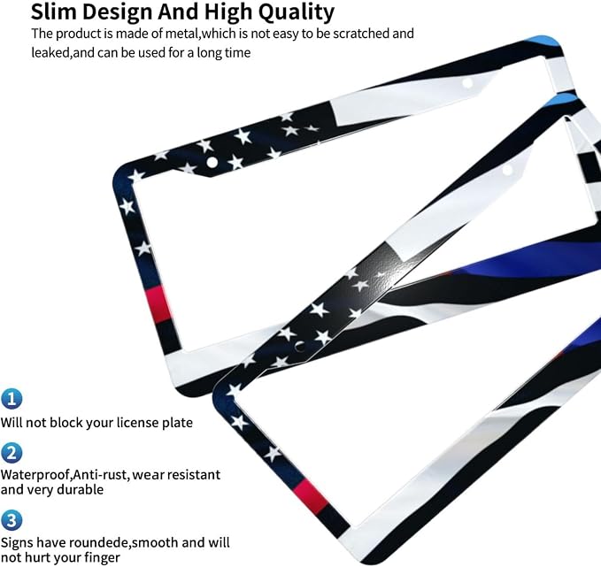 American Flag License Plate Frame American Flag License Plate Holder American - Image 3