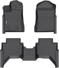 GINOWY-Floor Mats for Ford Ranger Supercrew 2024-2025, TPE All Weather Ranger by GINOWY
