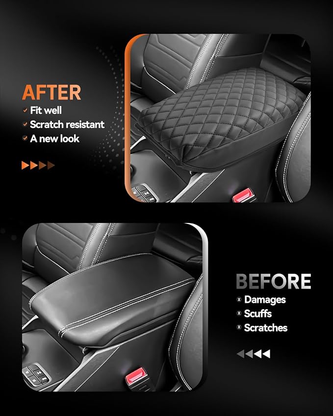 CDEFG for Ford Ranger 2024-2025 Center Console Cover Armrest Box Cover for - Image 3
