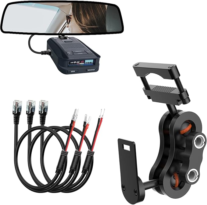 Radar Detector Mount, Rearview Mirror Rod Radar Mounting Bracket+Rearview by SDSACZMU