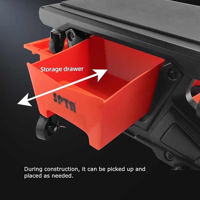 SPTA Automotive Mobile Rolling Mechanics Stool - Image 3