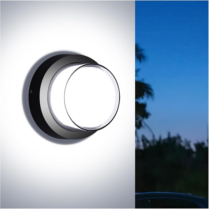 Outdoor LED Flood Lights, Waterproof Modern Exterior Wall Light, 12W Anti Rust by TOMOURD