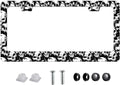 Skull License Plate Frame Black and White Skull License Plate Holder Cool Auto by Unknown