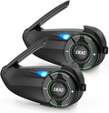Mesh 3.0 Motorcycle Bluetooth Headset, 6 Riders Group V5.1 Helmet Bluetooth by iSunergy