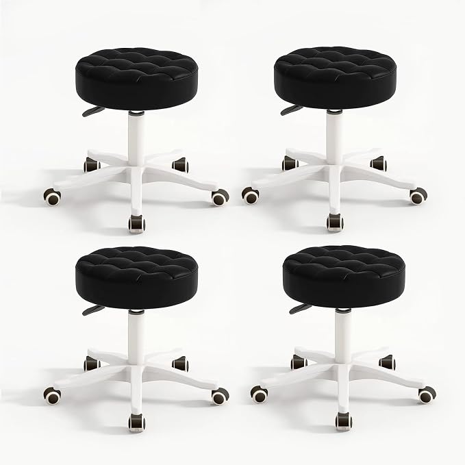 Small Chair Round Rolling Stool by HDHNBA