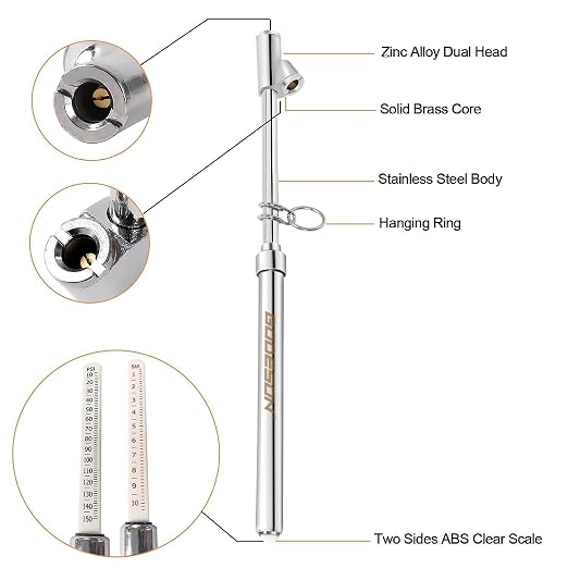 GODESON Dual Head Tire Pressure Gauge, Heavy Duty Pen Tire Gauge Range - Image 3