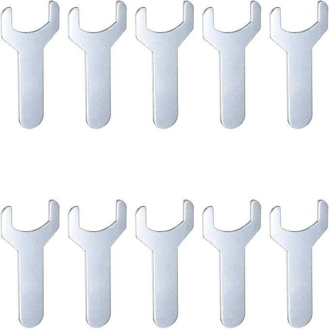 HARFINGTON 10pcs Small Wrench 22x70x2mm Metric U-Shaped Single Open Ended by HARFINGTON