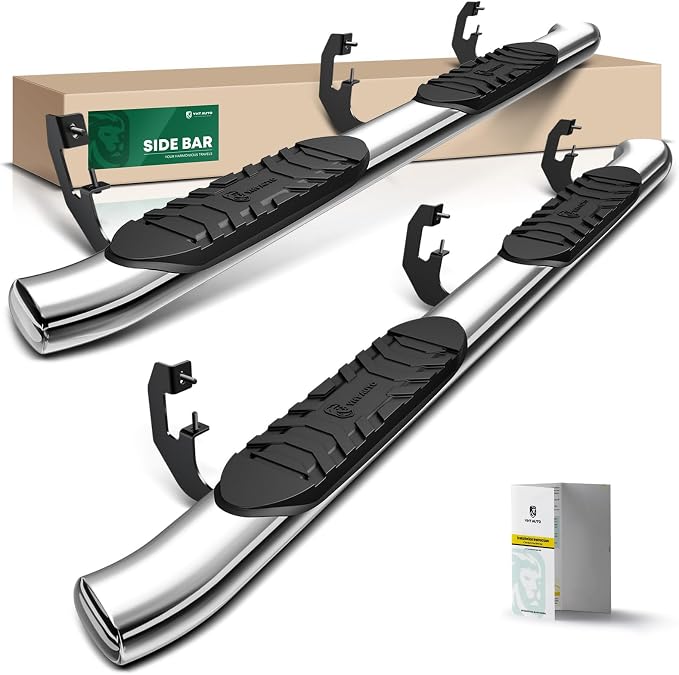 YHTAUTO 5 Inch Running Boards Side Steps Fit Chevy Silverado/GMC Sierra by YHTAUTO
