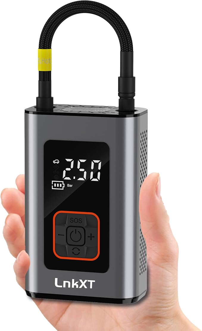 Tire Inflator Portable Air Compressor, 150PSI Cordless Air Pump by LnkXT