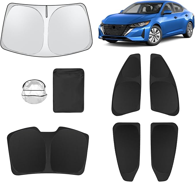 6pcs Car Window Shades for Nissan Sentra 2020-2025 Accessories, Windshield Side by Unknown
