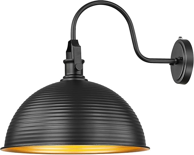 kudos Porch Light Motion Sensor 15.5" Large Outdoor Gooseneck Barn Light by kudos