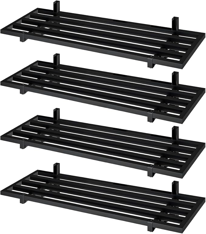 4-Pack 1.5x4ft Garage Shelving Wall Mounted, 1200lbs Load Capacity, Heavy Duty - Image 8