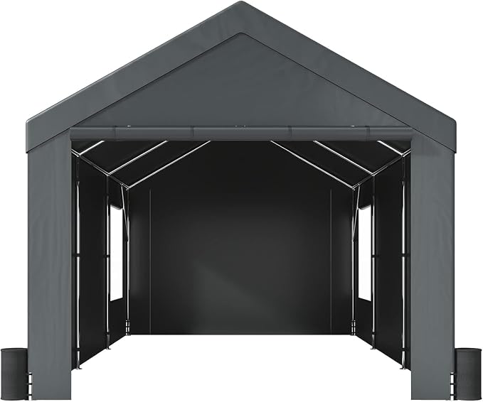 Auraway Carport 12'x20' All-Season Portable Garage Carport, Heavy-Duty - Image 2