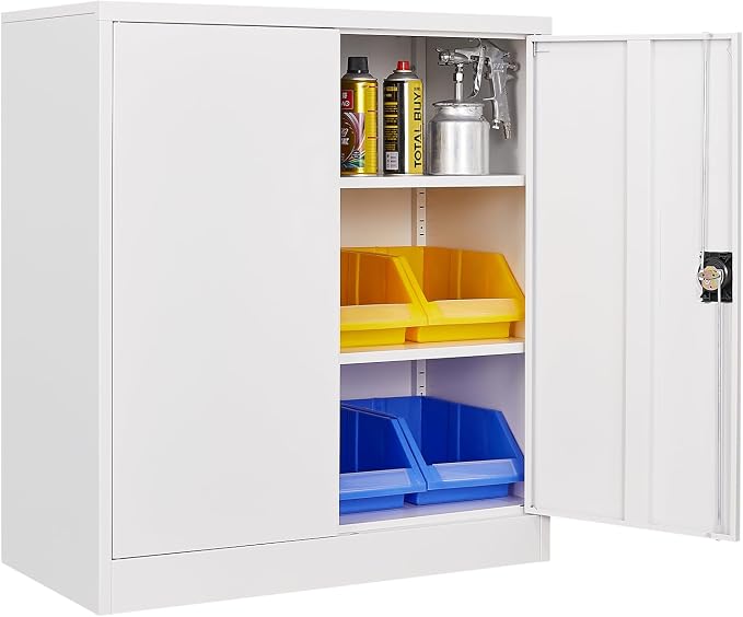 Metal Storage Cabinet, Lockable Storage Cabinet by Anxxsu