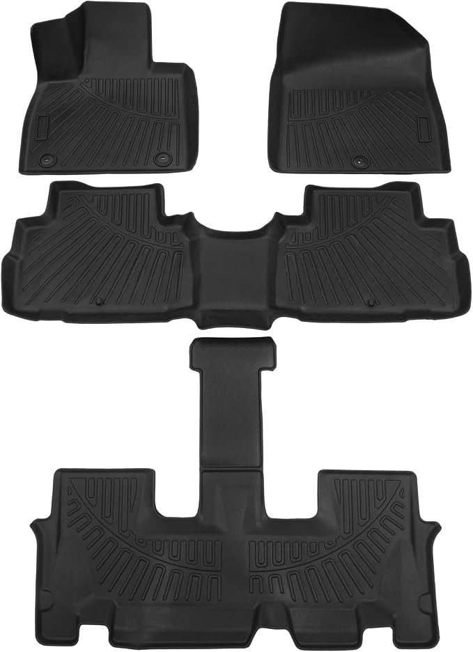 Powerty Floor Mats for 2020-2024 2025 Hyundai Palisade Accessories All Weather by Powerty