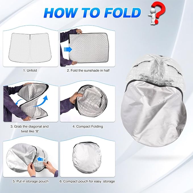 Windshield Sun Shade for Chevrolet/Chevy Equinox 2018-2024 Accessories Thicken - Image 6