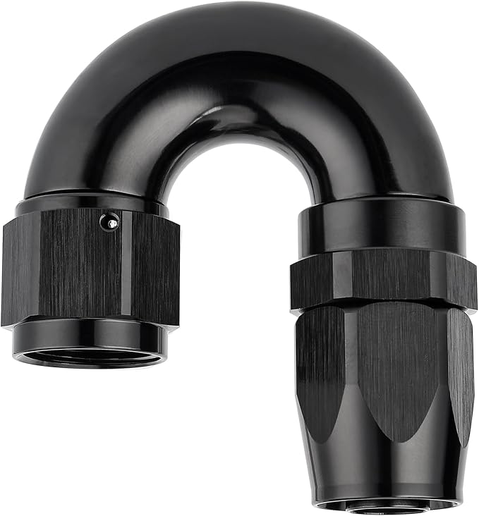 EVIL ENERGY 10AN 180 Degree One Piece Full Flow Hose End Fitting Swivel by EVILENERGY