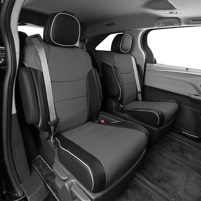EKR Sienna Seat Covers for 2021-2025 Toyota Sienna XLE, 7 Seats, 2nd Row - Image 4