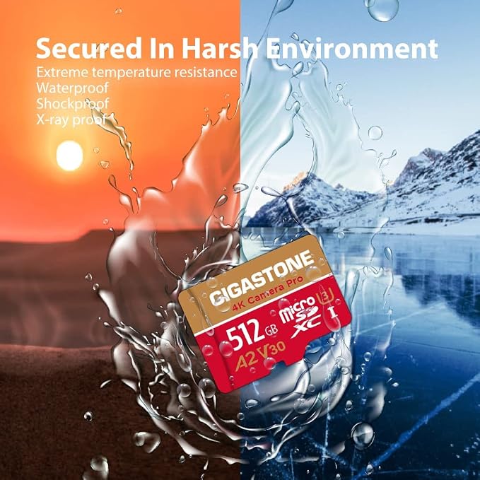 GIGASTONE 512GB Micro SD Card, 4K Camera Pro, A2 V30 - Image 7