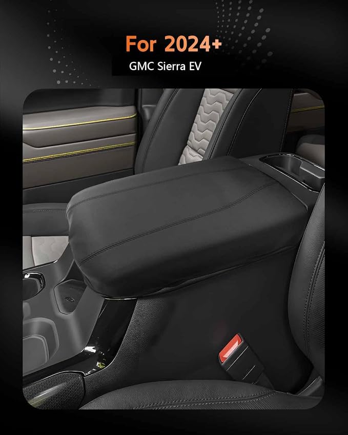 CDEFG for 2024 2025 2026 GMC Sierra EV Center Console Cover Armrest Box Cover - Image 2