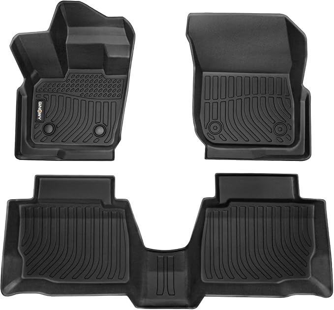 GINOWY-Floor Mats for Ford Fusion & MKZ 2017-2020, TPE All Weather Protection by GINOWY
