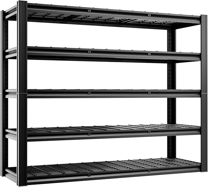5-Tier 60" W x 20" D x 72" H Garage Shelving 30000LBS Heavy Duty Adjustable by cynnda