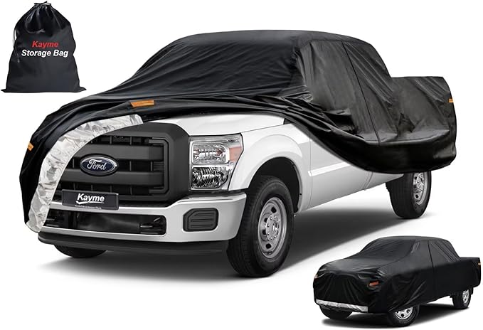 Kayme Truck Cover Custom Fit Ford F-250 Extended Cab Long Bed. Full Exterior by kayme