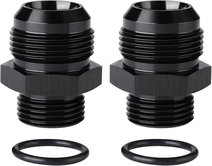 16AN Male Flare to 12AN ORB O-ring Boss Fuel Pump Rail Adapter Fitting Aluminum by Podavelle